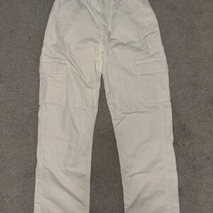 Cream Cargo Pants